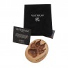 VESTIGIUM® wolf paw ceramic size 1:1, luxury velvet box, and authenticity certificate