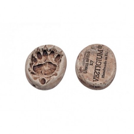 VESTIGIUM® bear paw ceramic pendant, reduced size 1:7